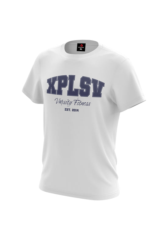 XAPE Varsity Fitness V1 Tee - White