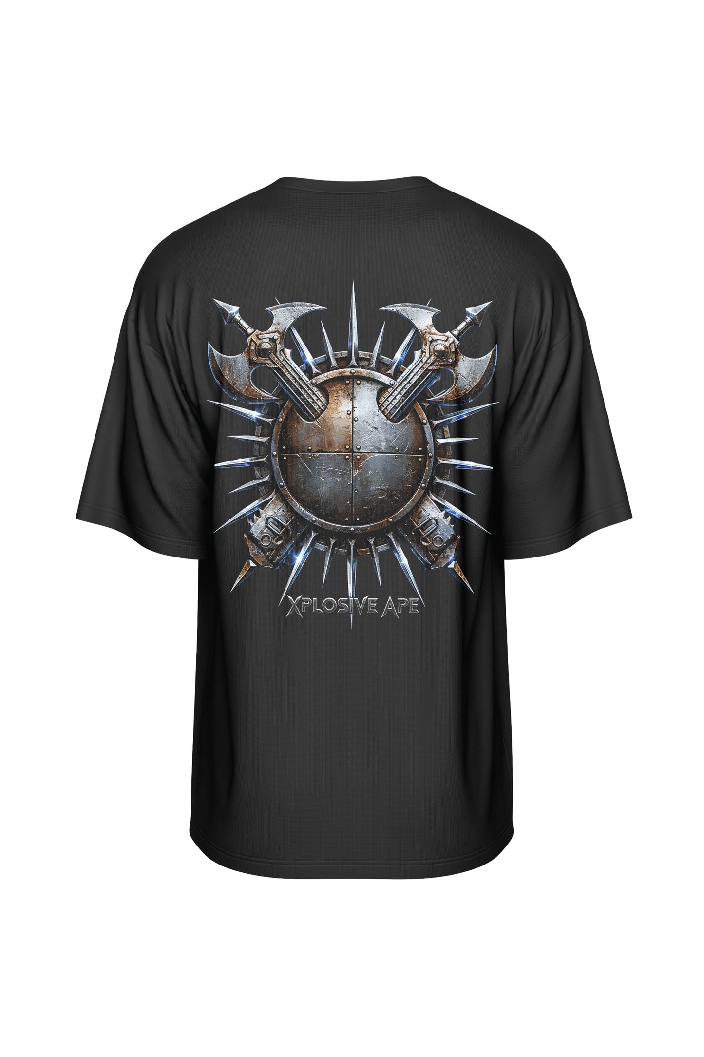 XAPE Warlord Crest Oversized Tee - Black