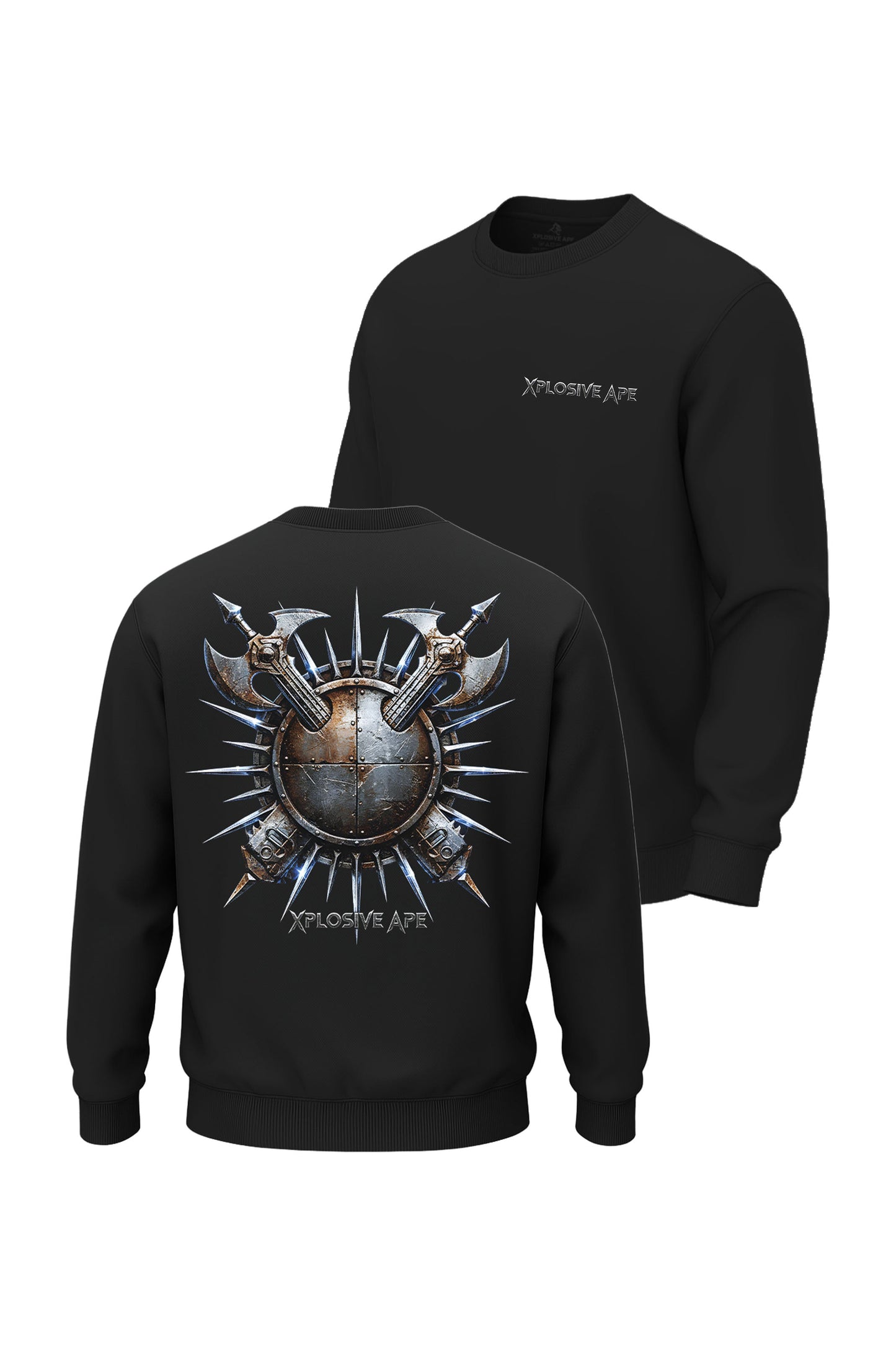 XAPE Warlord Crest Sweatshirt - Black