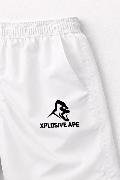XAPE Classic Logo Performance Shorts - White