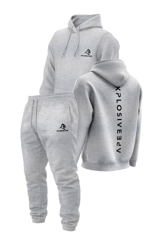 XAPE Futuristic V2 String Hoodie & Prime Logo V2 Joggers - Sports Grey