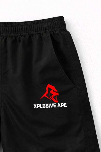XAPE Original Logo Performance Shorts - Black