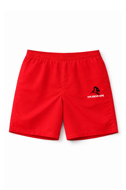 XAPE Original Logo Performance Shorts - Red