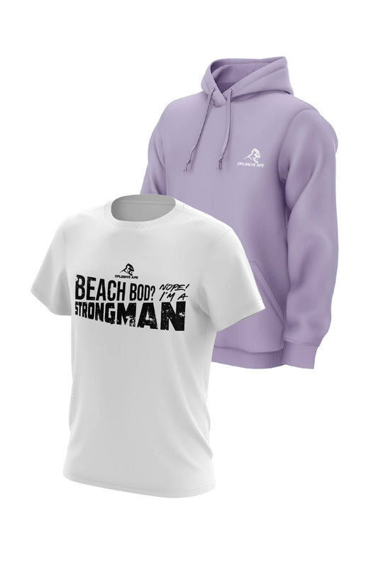 XAPE Prime Hoodie & Bod Tee Combo - Lilac/White