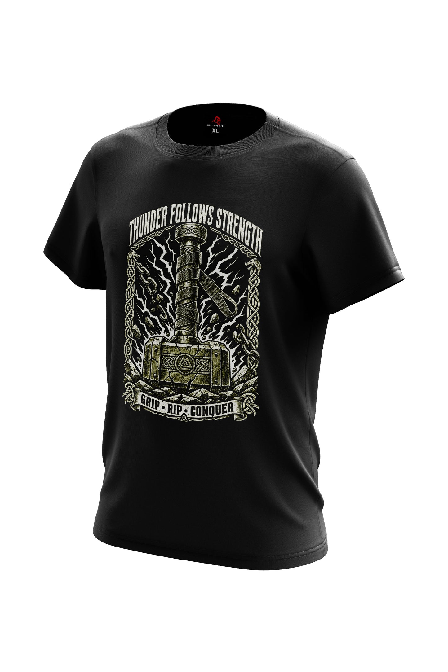 XAPE Thunder Follows Strength Tee - Black