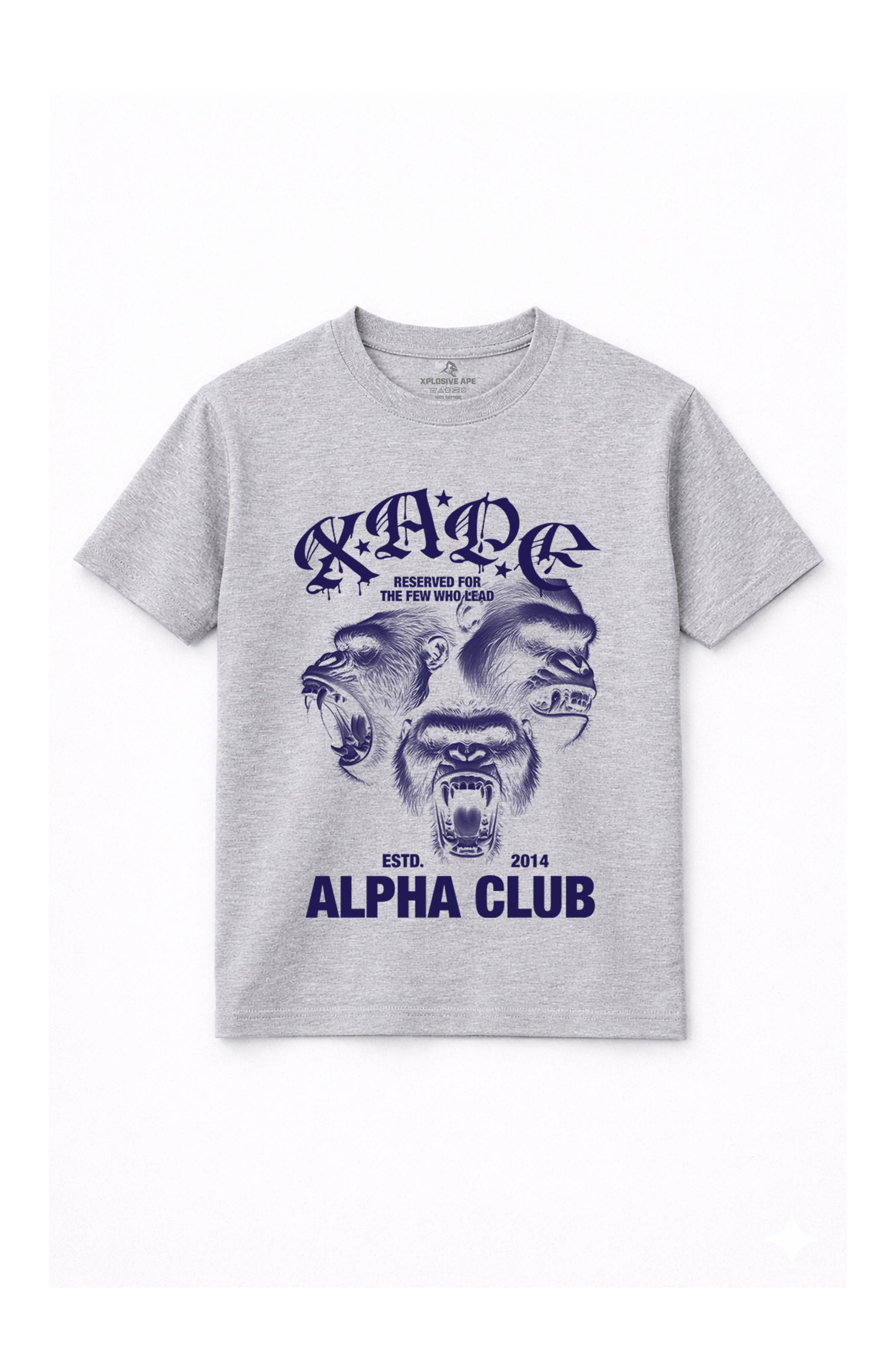 XAPE Alpha Club Reserved Tee - Sports Grey