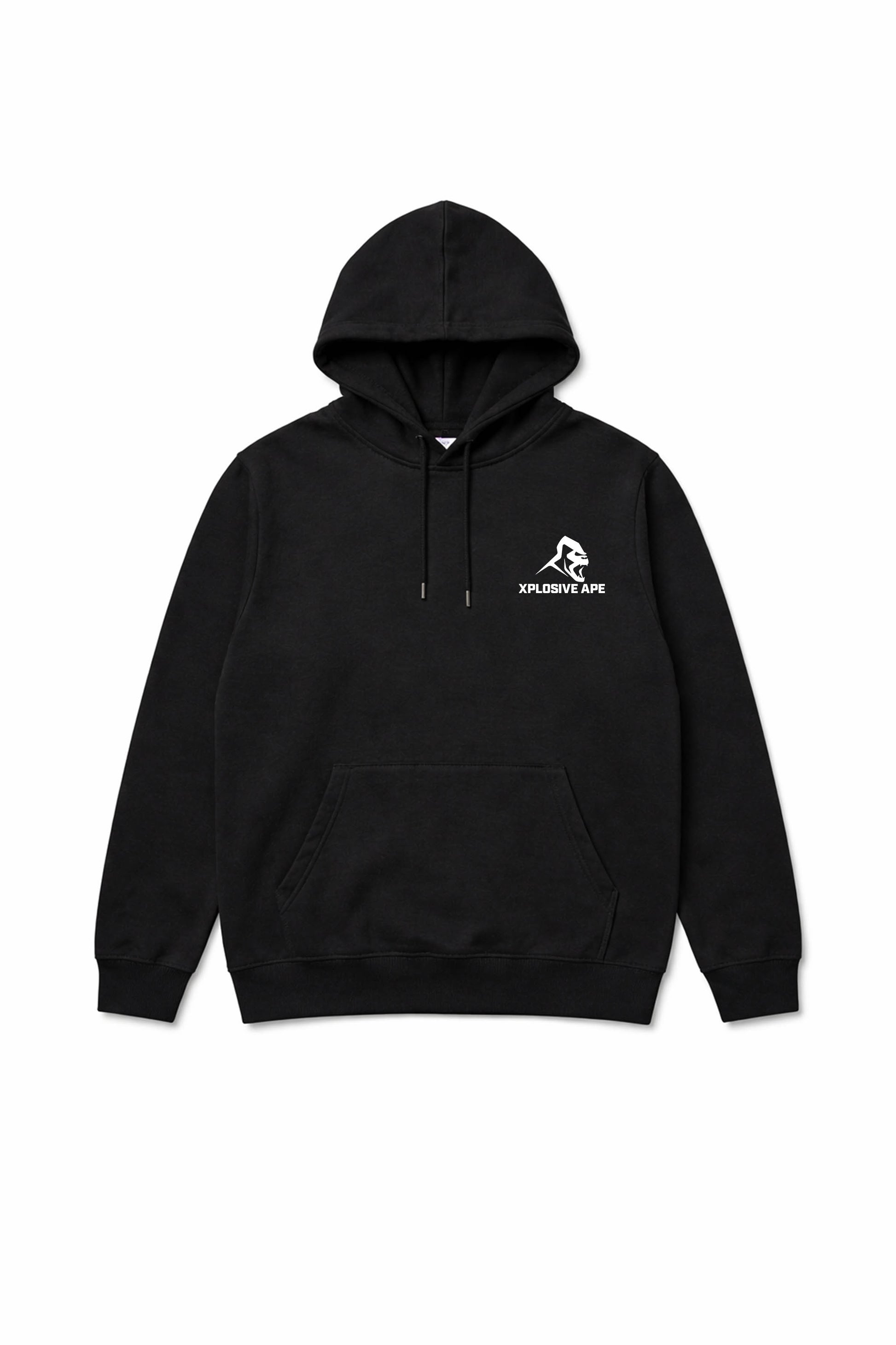 XAPE Ape Smash String Hoodie - Black