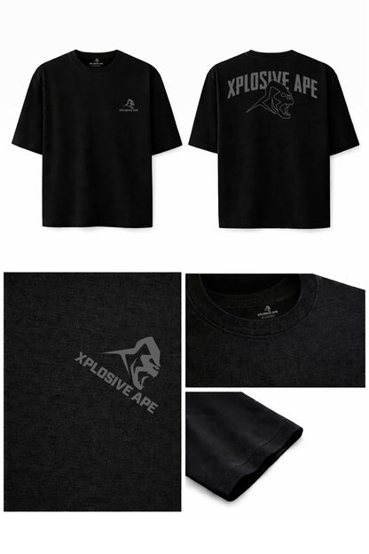 XAPE Apex Logo Oversized Tee - Black
