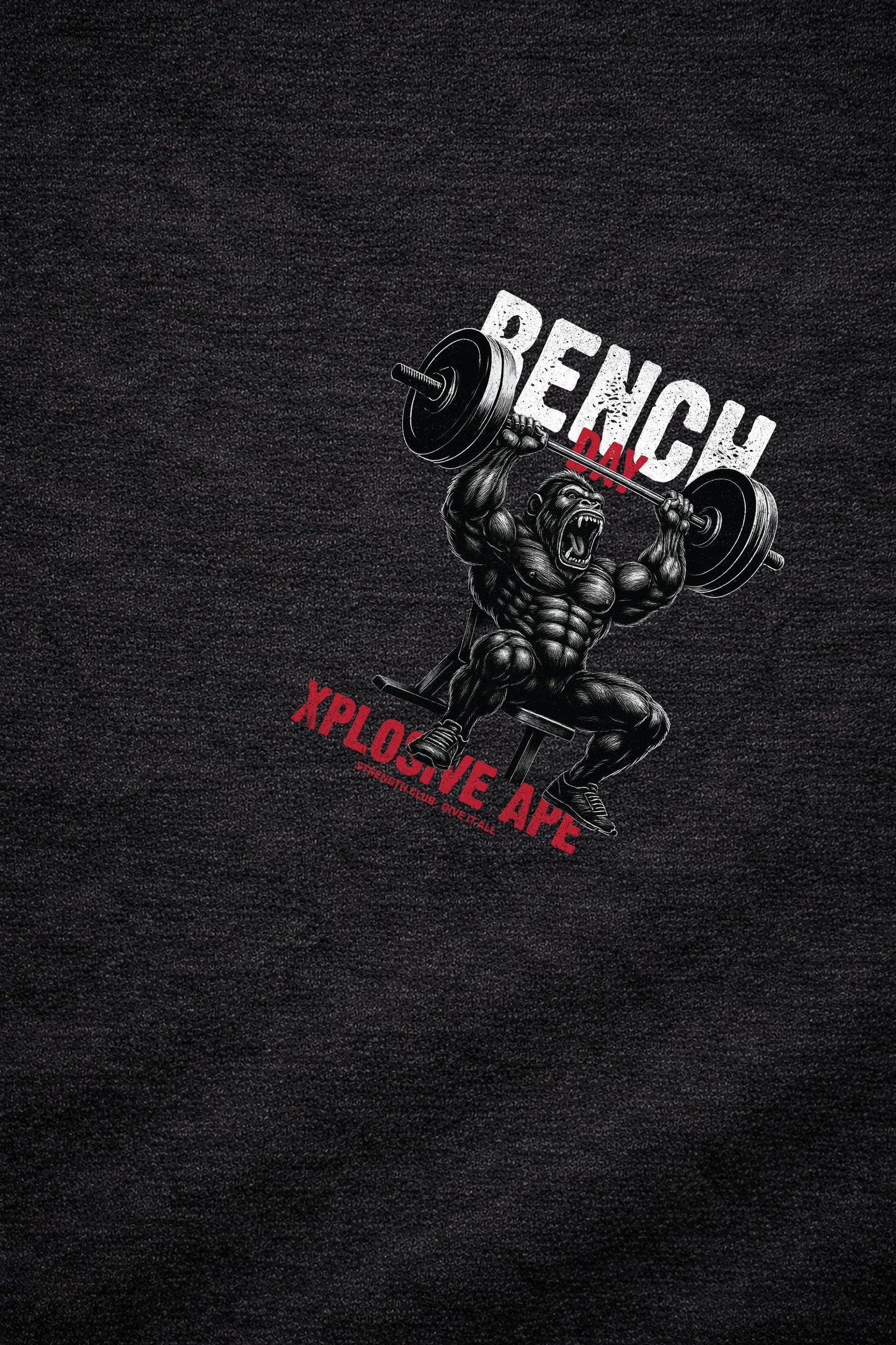 XAPE Bench Day V4 String Hoodie - Black