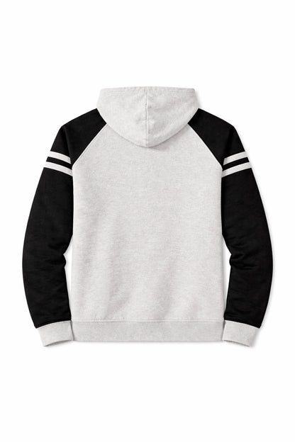 XAPE Blockline Raglan Hoodie - Oatmeal Heather/Black