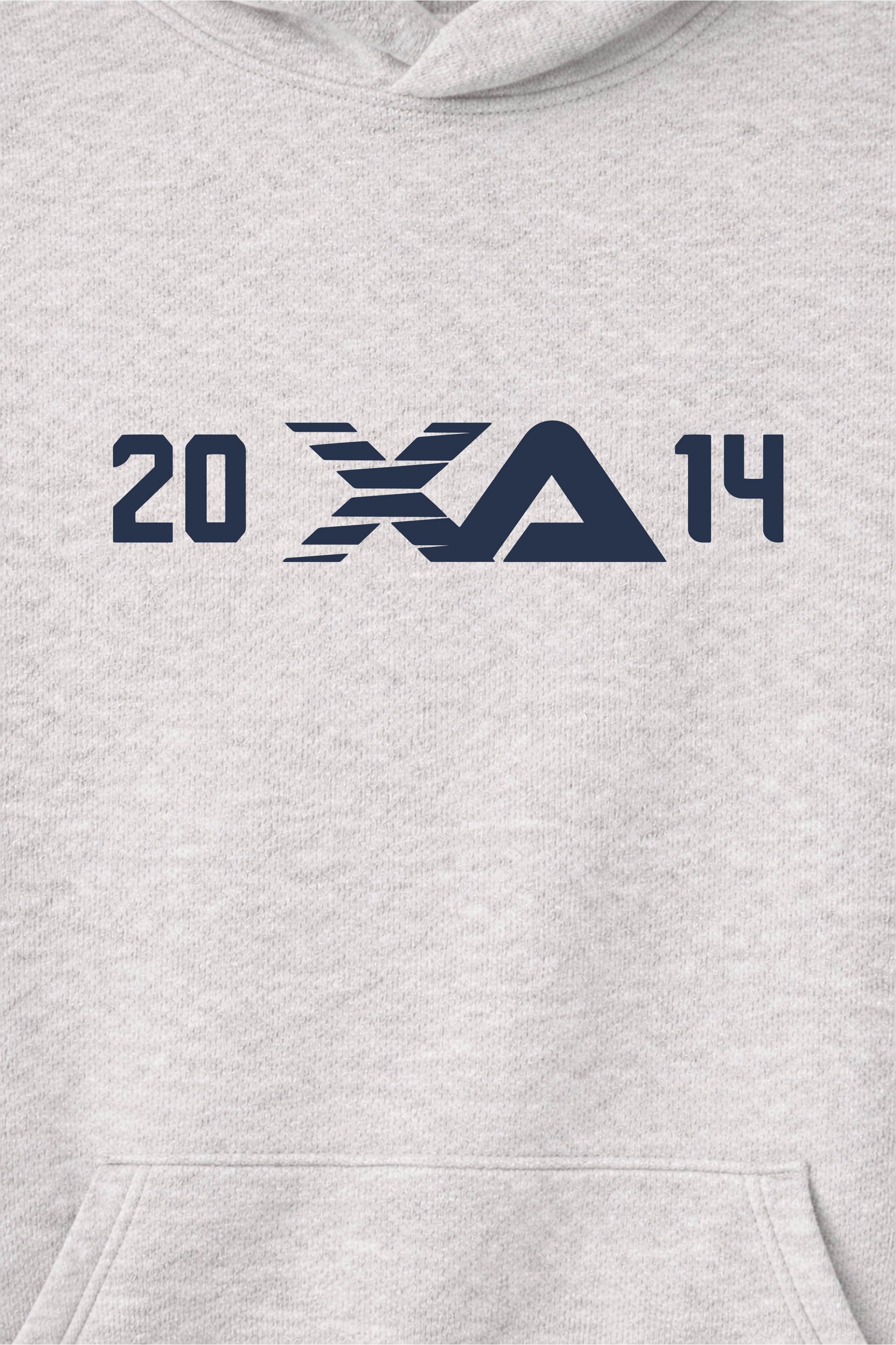 XAPE Blockline Raglan Hoodie - Oatmeal Heather/Indigo