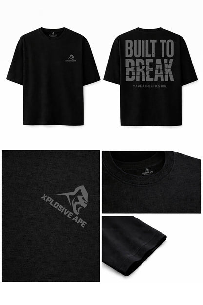 XAPE Built To Break V2 Oversized Tee - Black