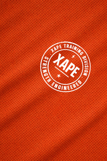 XAPE Classic Badge Logo X Tech Tee - Orange