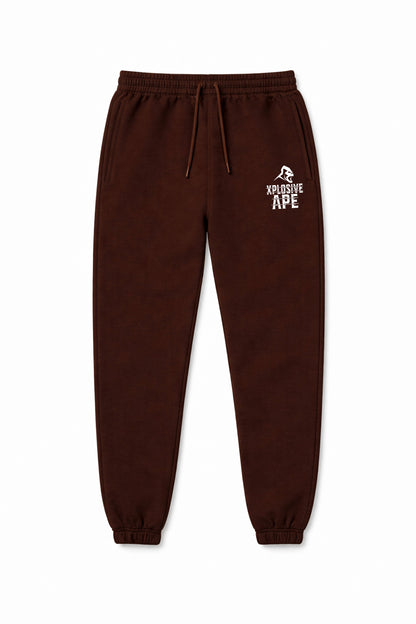XAPE Classic Barbed Logo Joggers - Chocolate