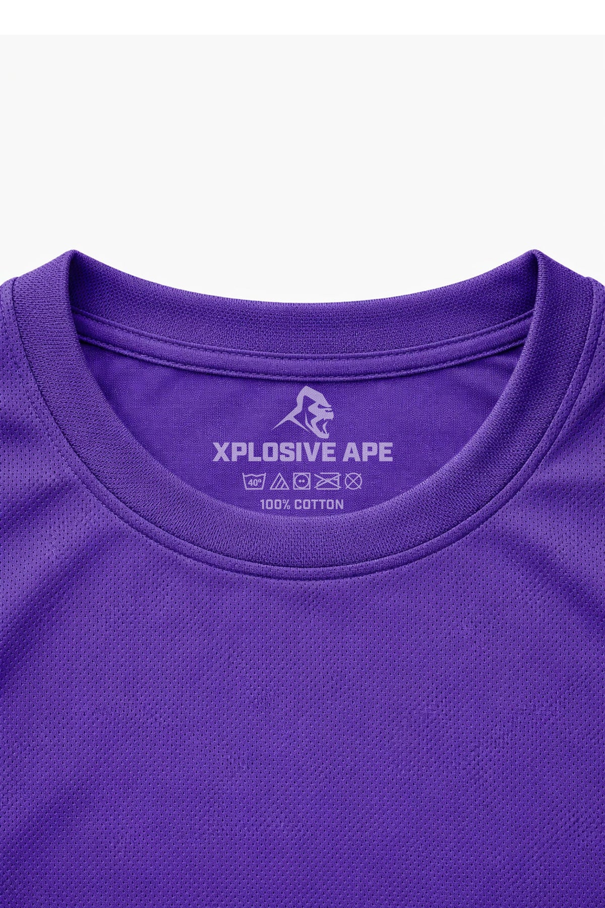 XAPE Classic Brush Script X Tech Tee - Purple
