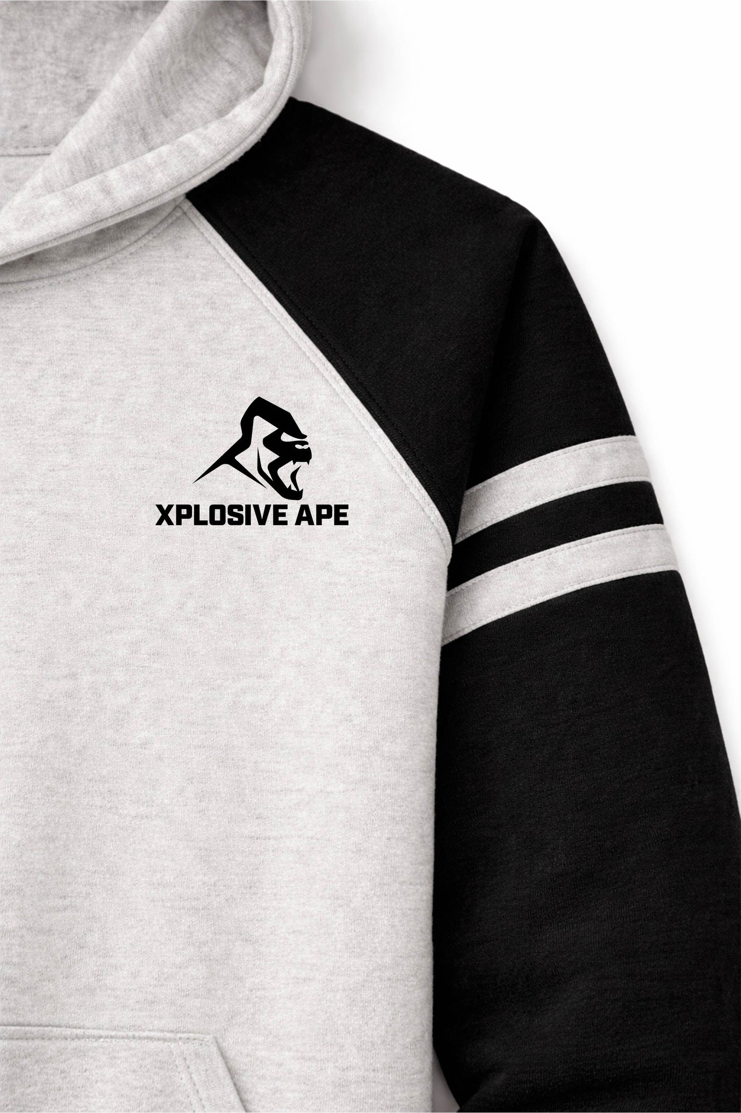 XAPE Classic Raglan Hoodie - Oatmeal Heather/Black