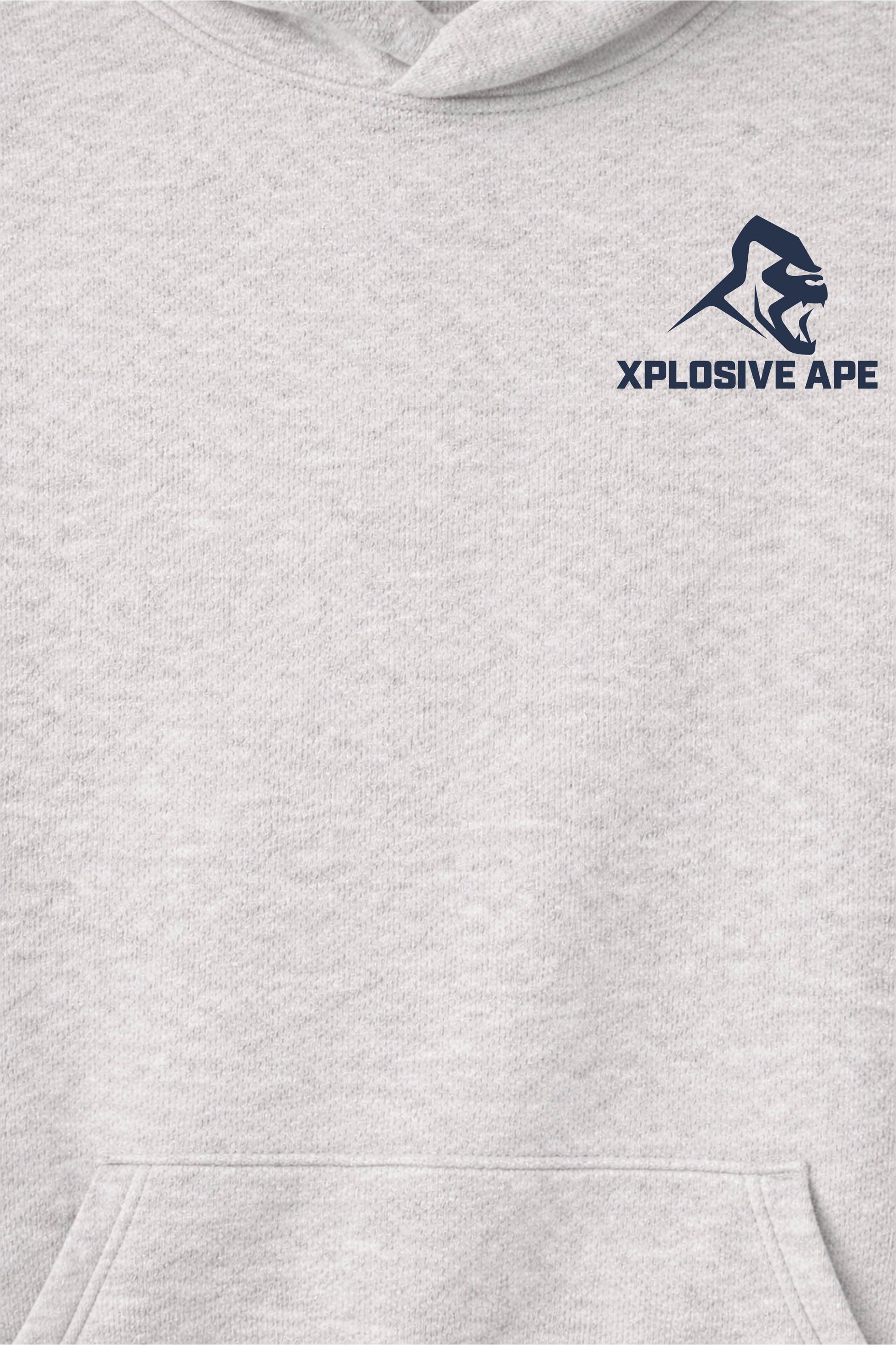 XAPE Classic Raglan Hoodie - Oatmeal Heather/Indigo