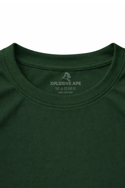 XAPE Classic Stencil Logo X Tech Tee - Forest Green
