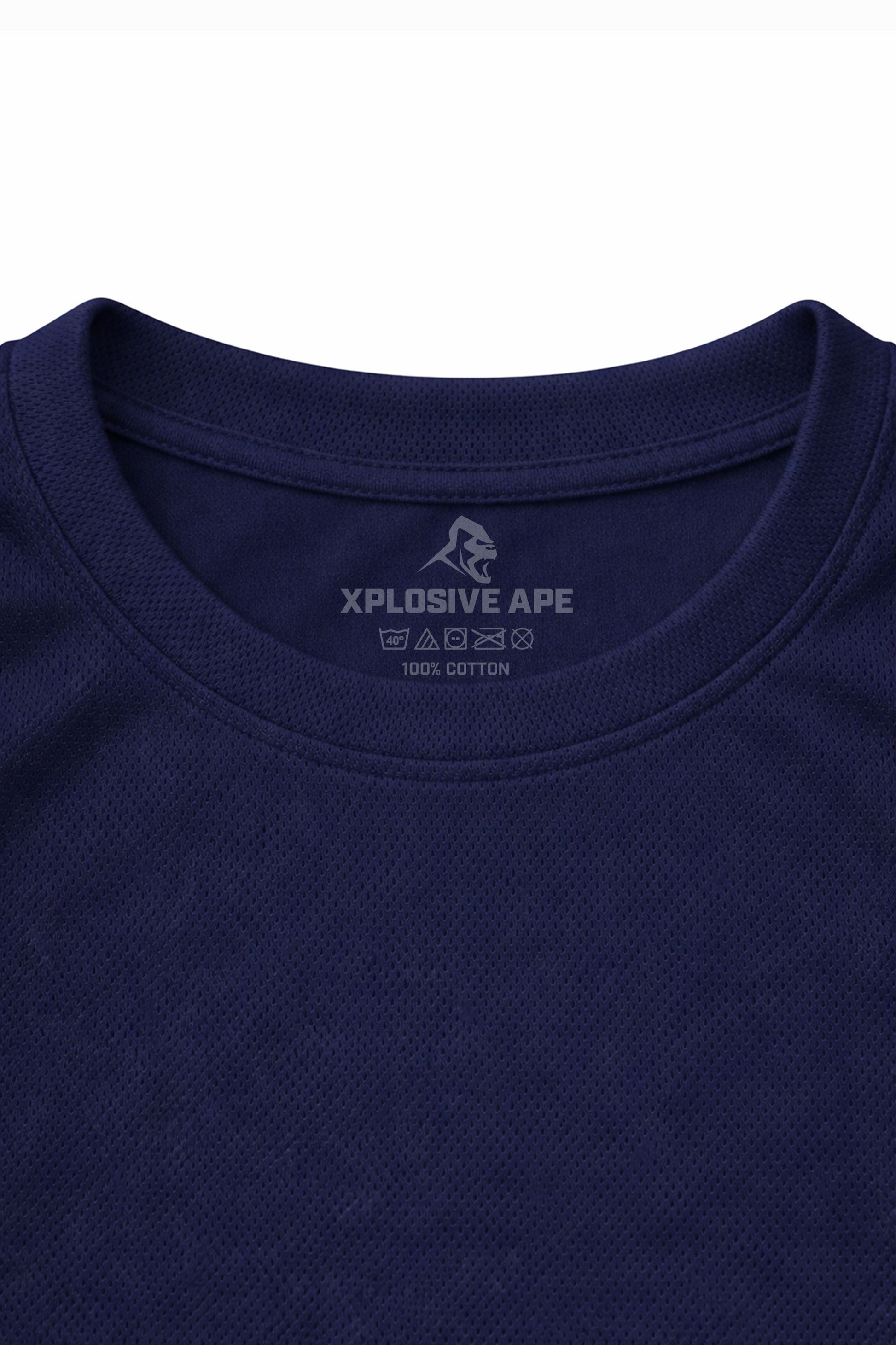 XAPE Classic Stencil Logo X Tech Tee - Navy