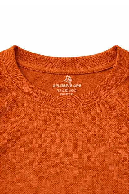 XAPE Classic Stencil Logo X Tech Tee - Orange