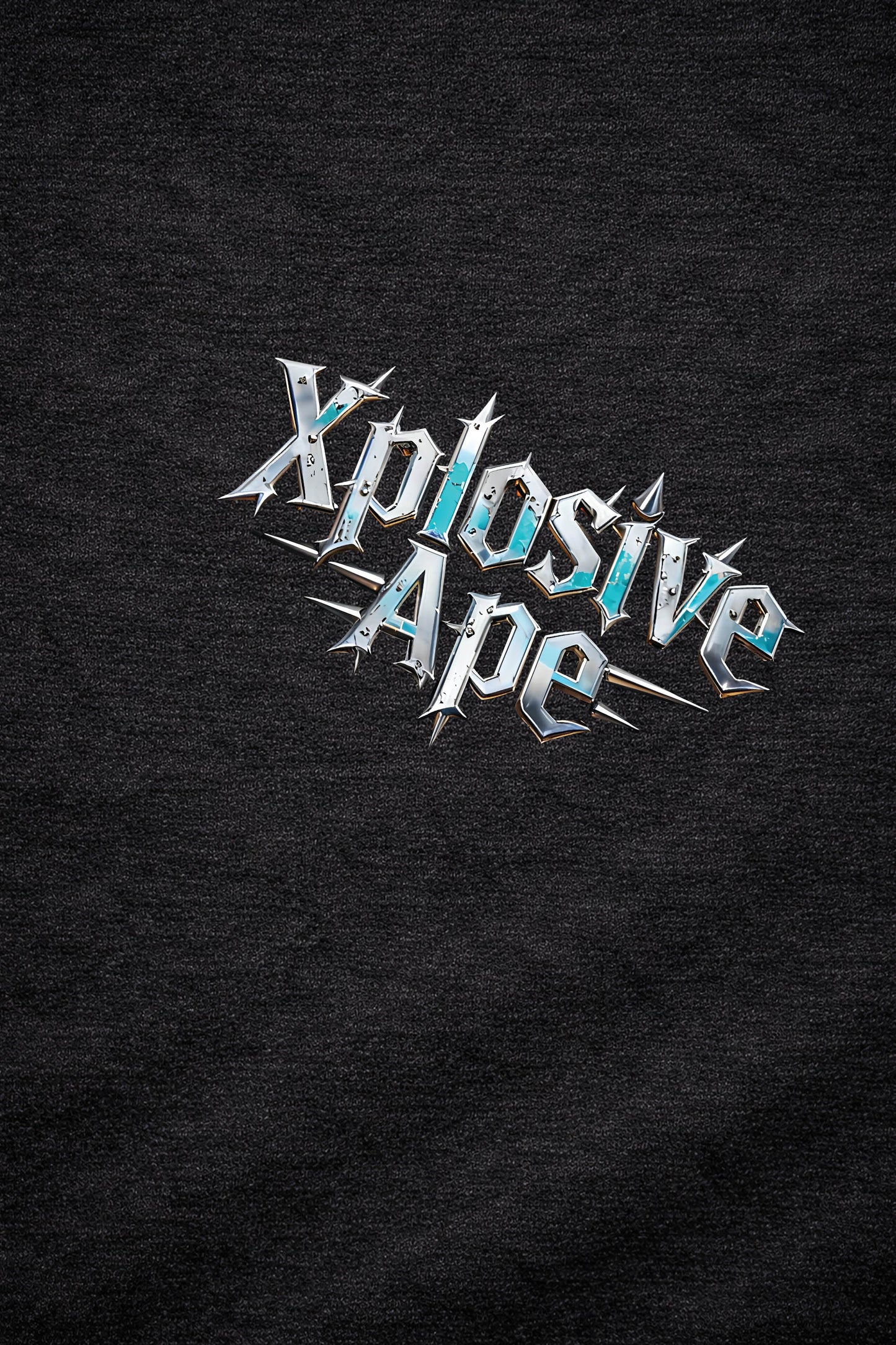 XAPE Cold Steel Script String Hoodie - Black