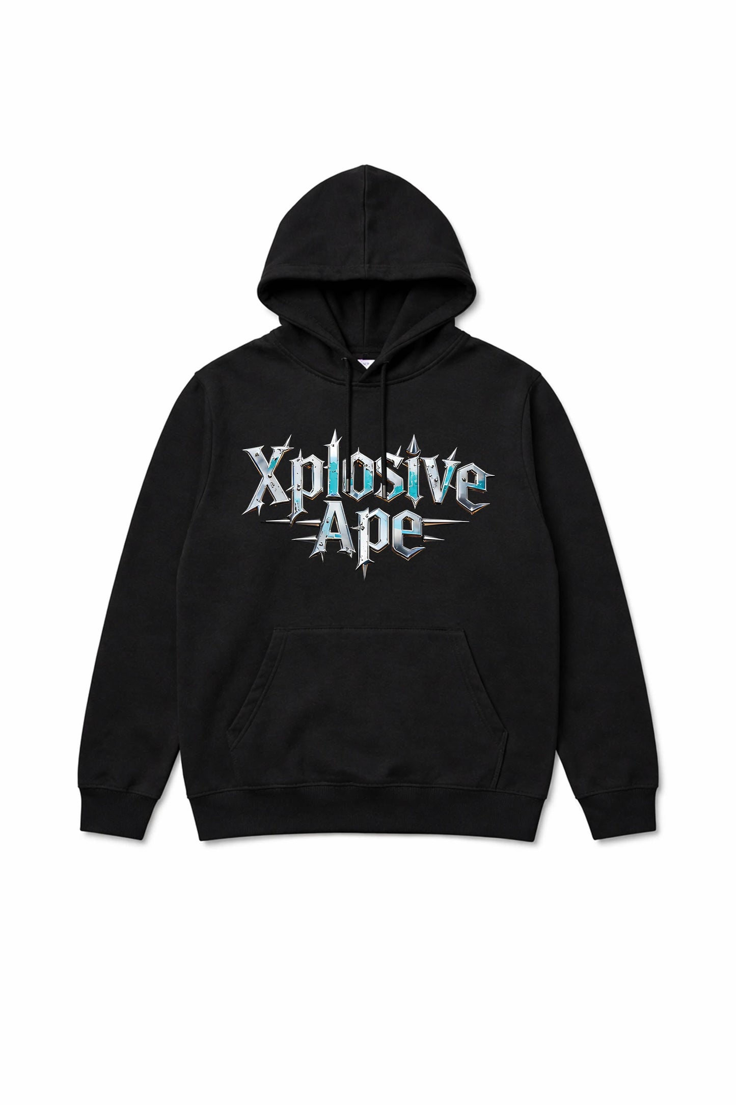XAPE Cold Steel Script String Hoodie - Black