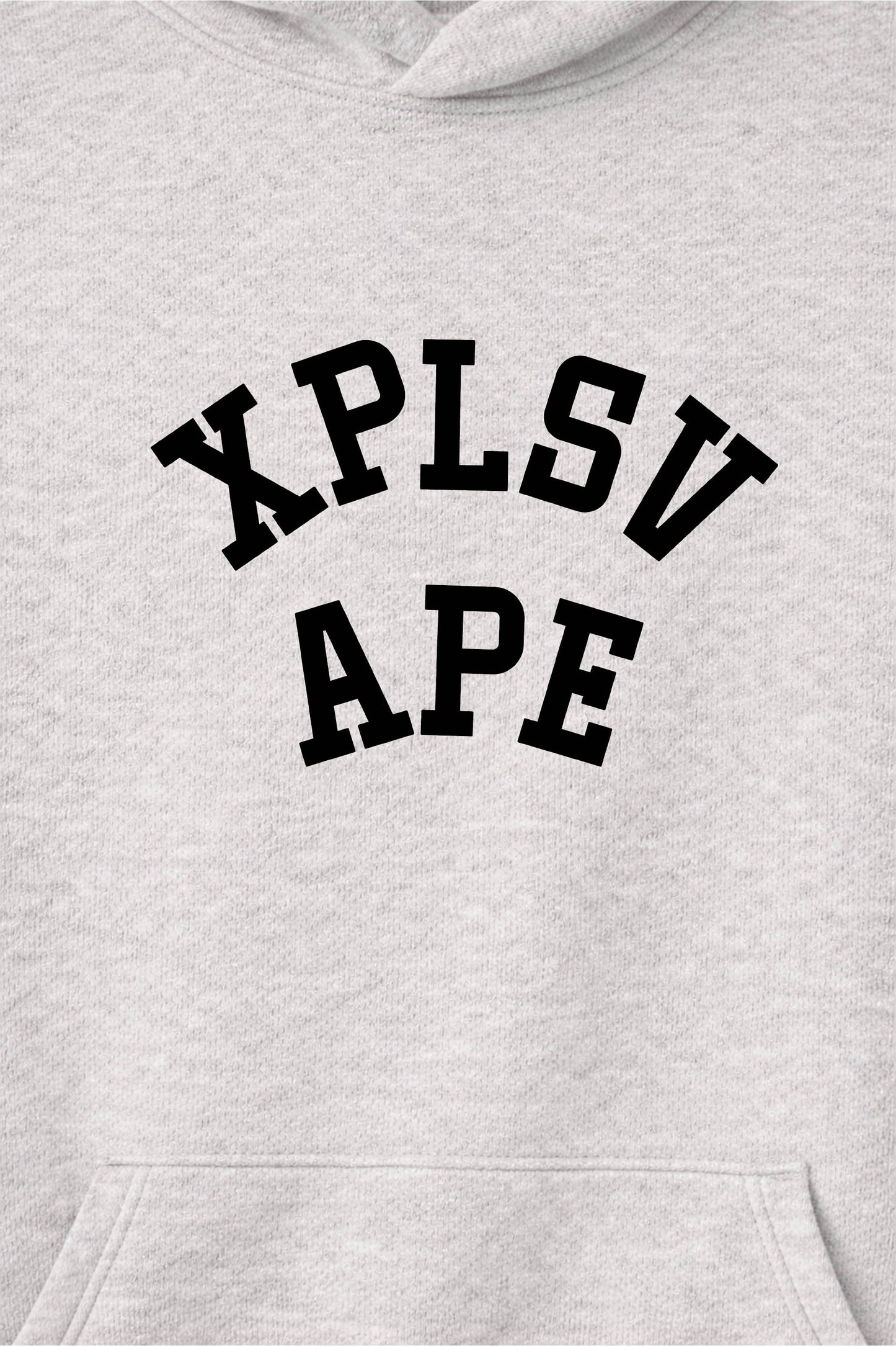 XAPE Collegiate Raglan Hoodie - Oatmeal Heather/Black