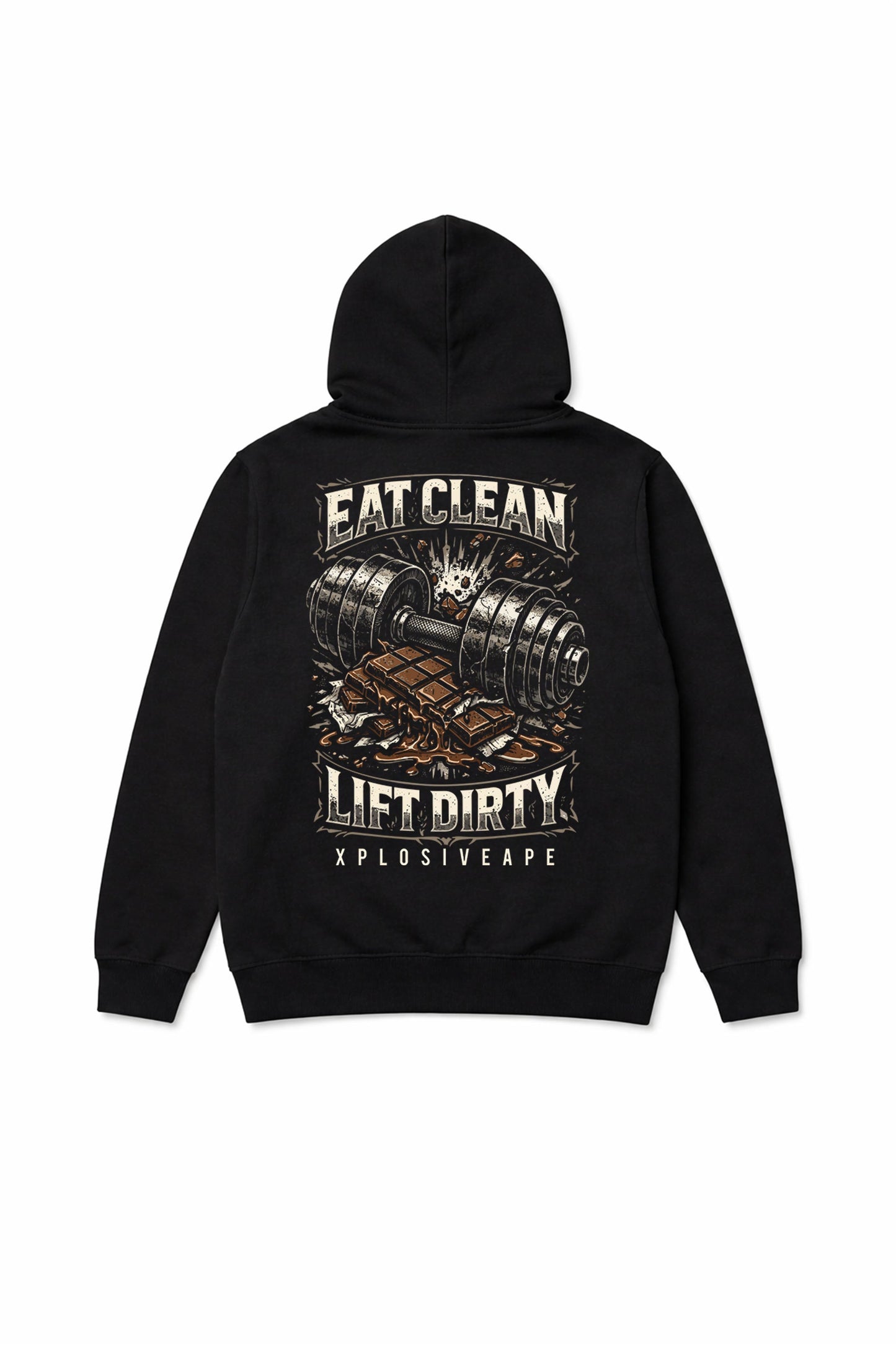 XAPE Lift Dirty String Hoodie - Black