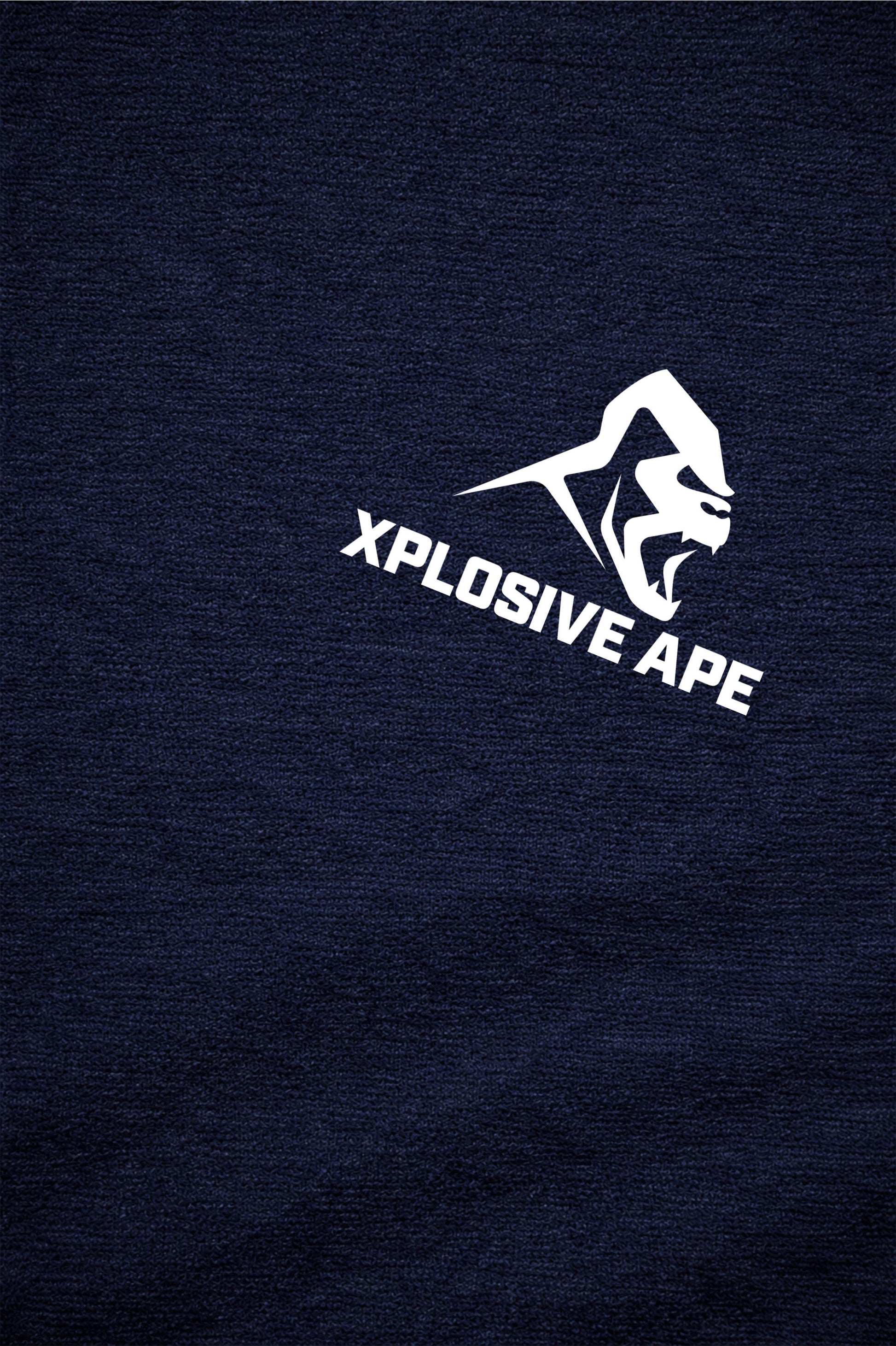 XAPE Don't Talk To Me V2 String Hoodie - Navy