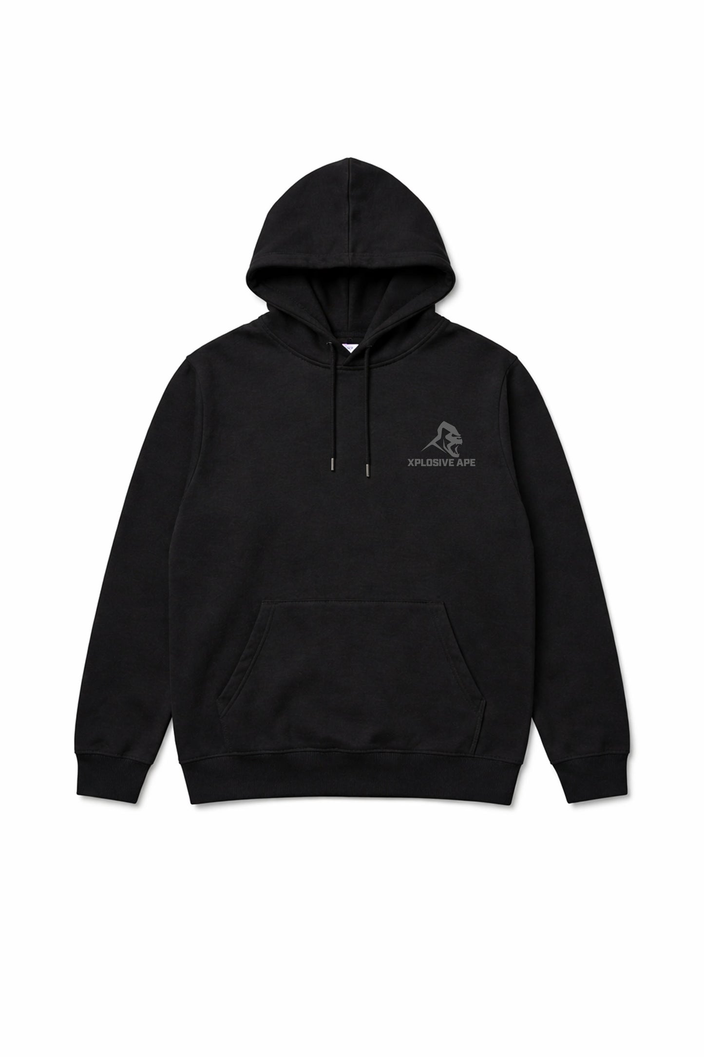 XAPE Earned Not Given String Hoodie - Black