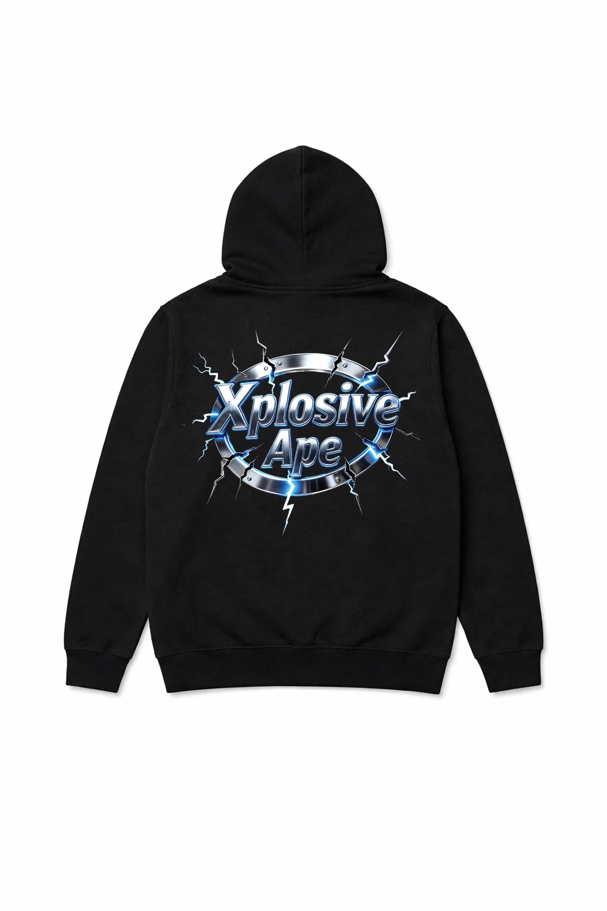 XAPE Electro Seal String Hoodie - Black