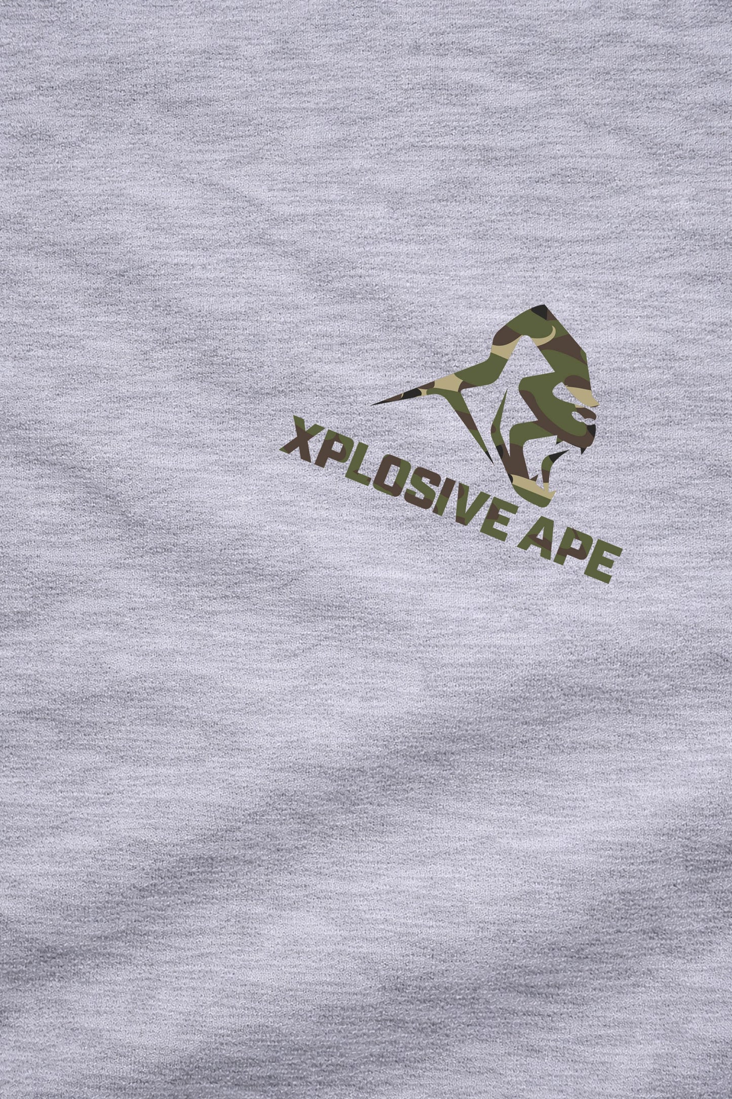 XAPE Essential Camo V2 String Hoodie - Sports Grey