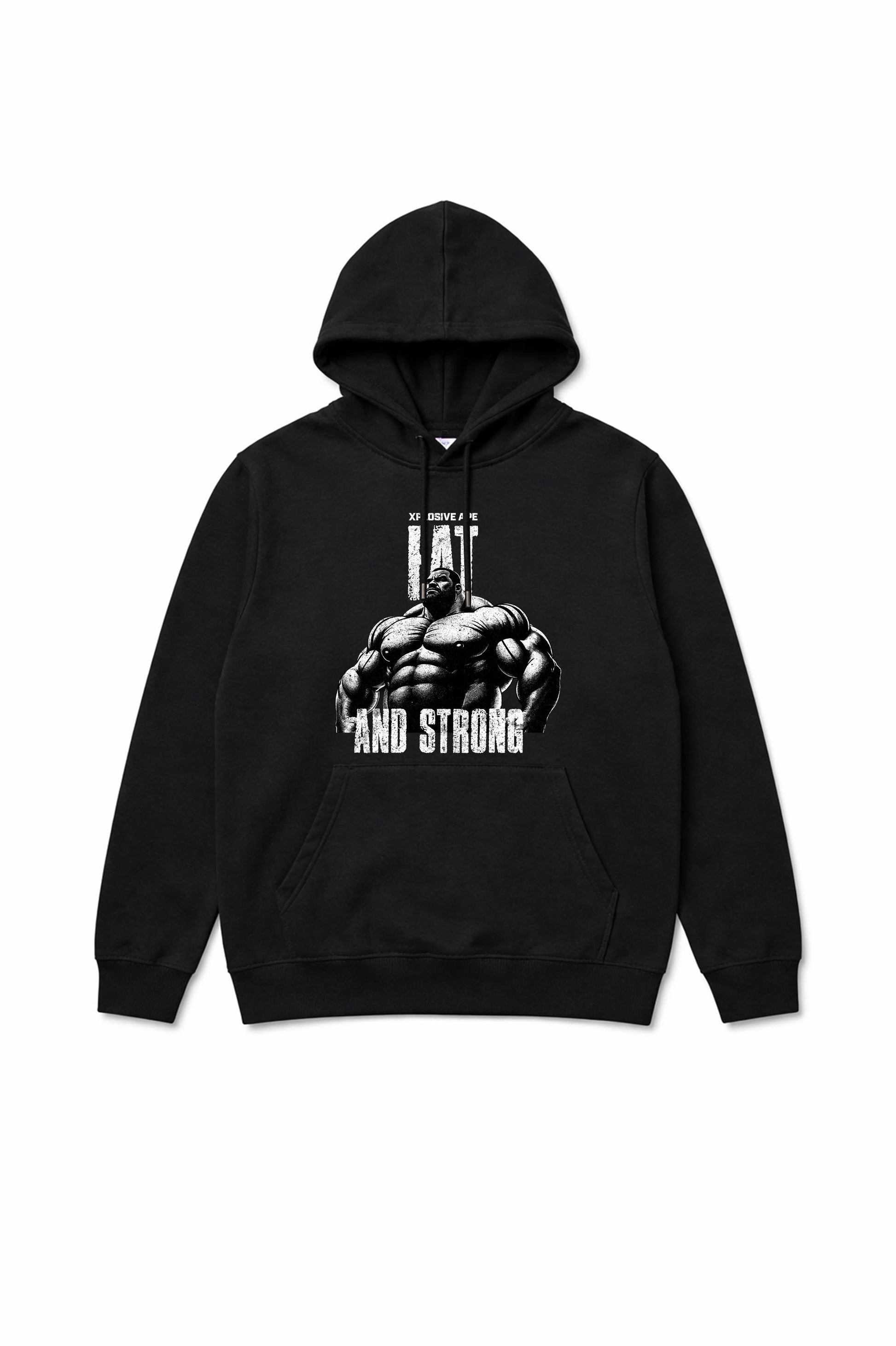 XAPE Fat And Strong V3 String Hoodie - Black