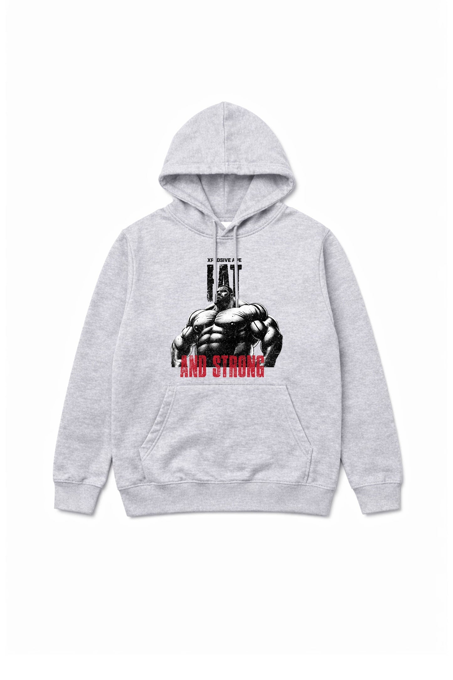 XAPE Fat And Strong V3 String Hoodie - Sports Grey