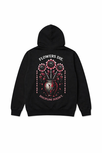 XAPE Flowers String Hoodie - Black