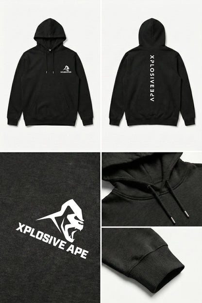 XAPE Futuristic V2 String Hoodie - Black