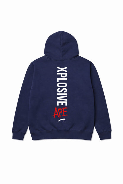 XAPE Graffiti V2 String Hoodie - Navy