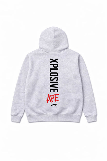 XAPE Graffiti V2 String Hoodie - Sports Grey
