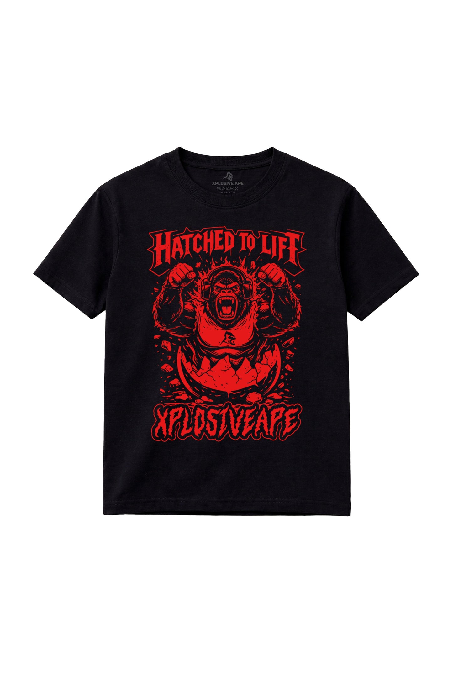 XAPE Hatched Tee - Black