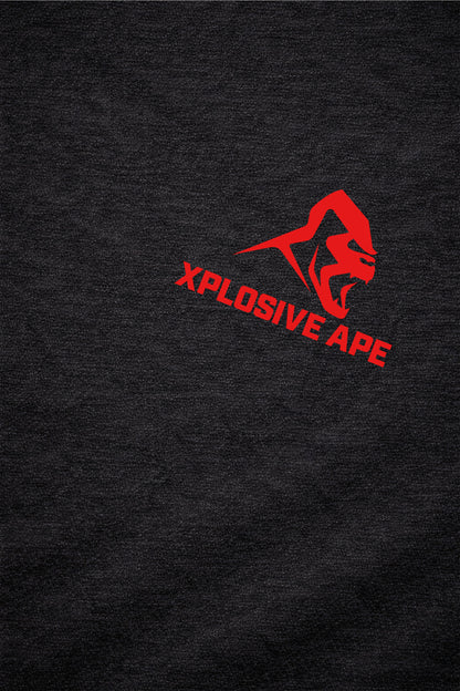 XAPE Hatched String Hoodie - Black