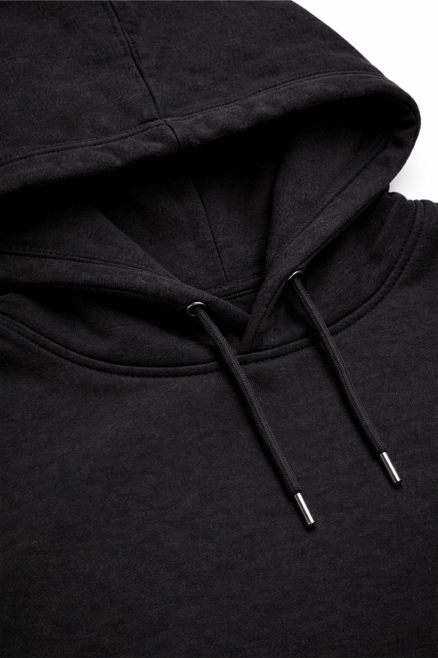 XAPE Hatched String Hoodie - Black