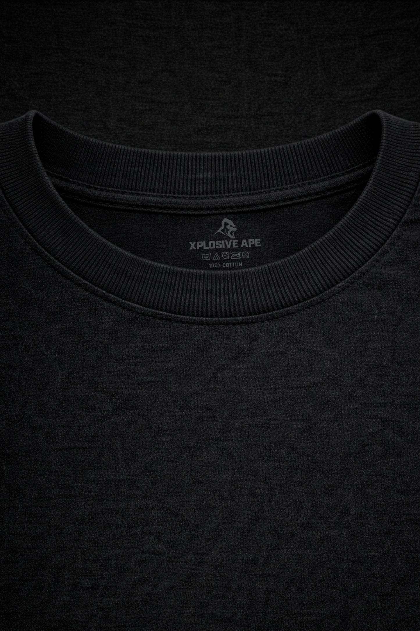 XAPE Hatched Tee - Black
