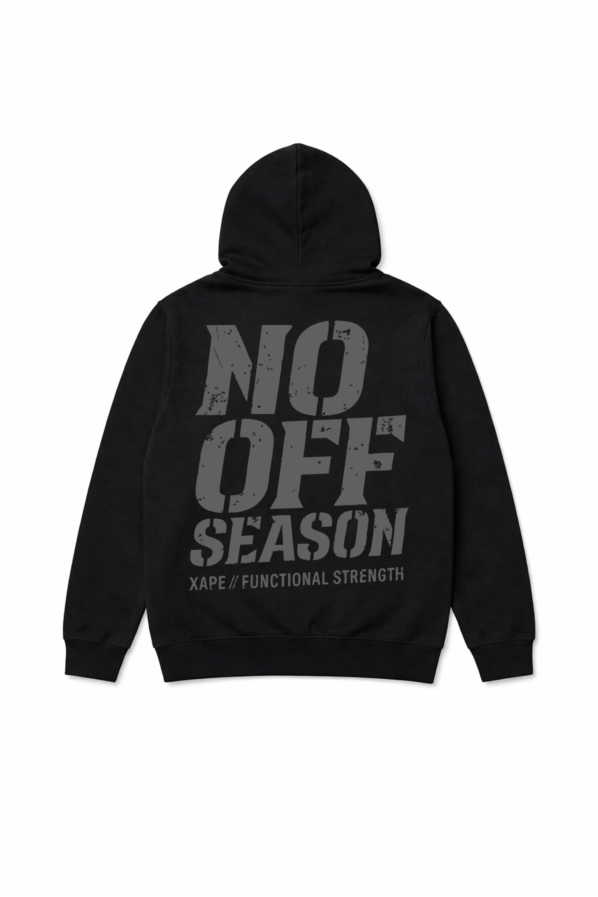 XAPE No Off Season String Hoodie - Black