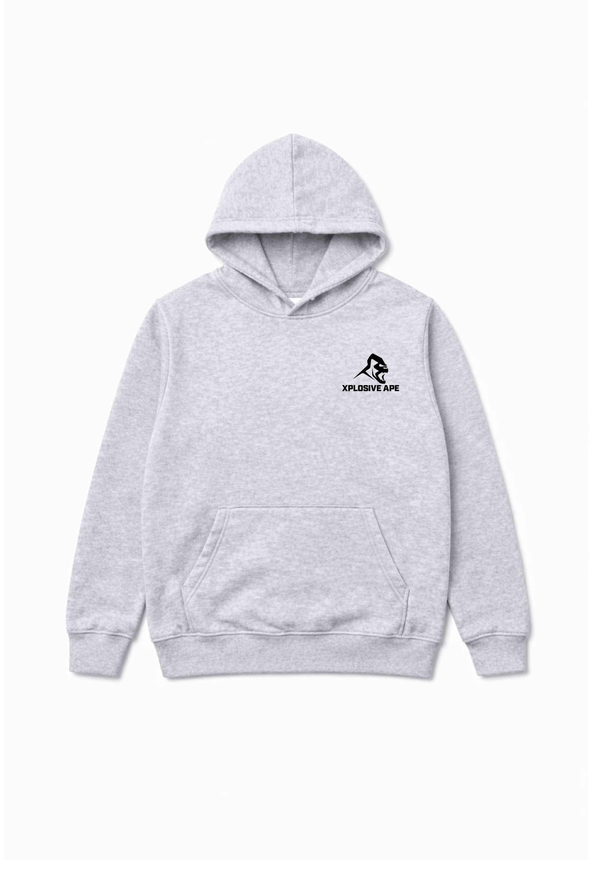 XAPE Old School Hoodie - Heather Grey
