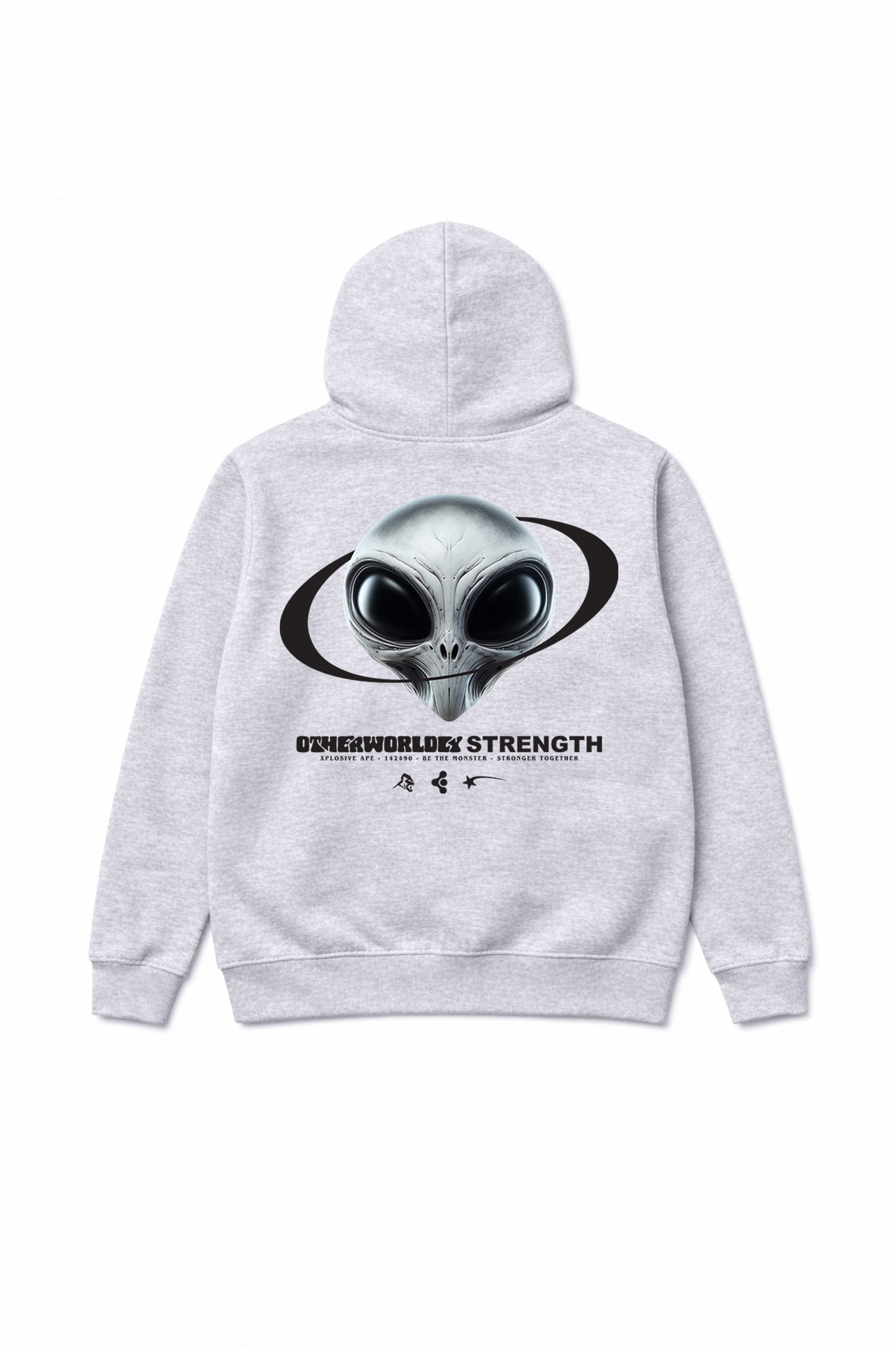 XAPE Otherworldly Strength Hoodie - Heather Grey