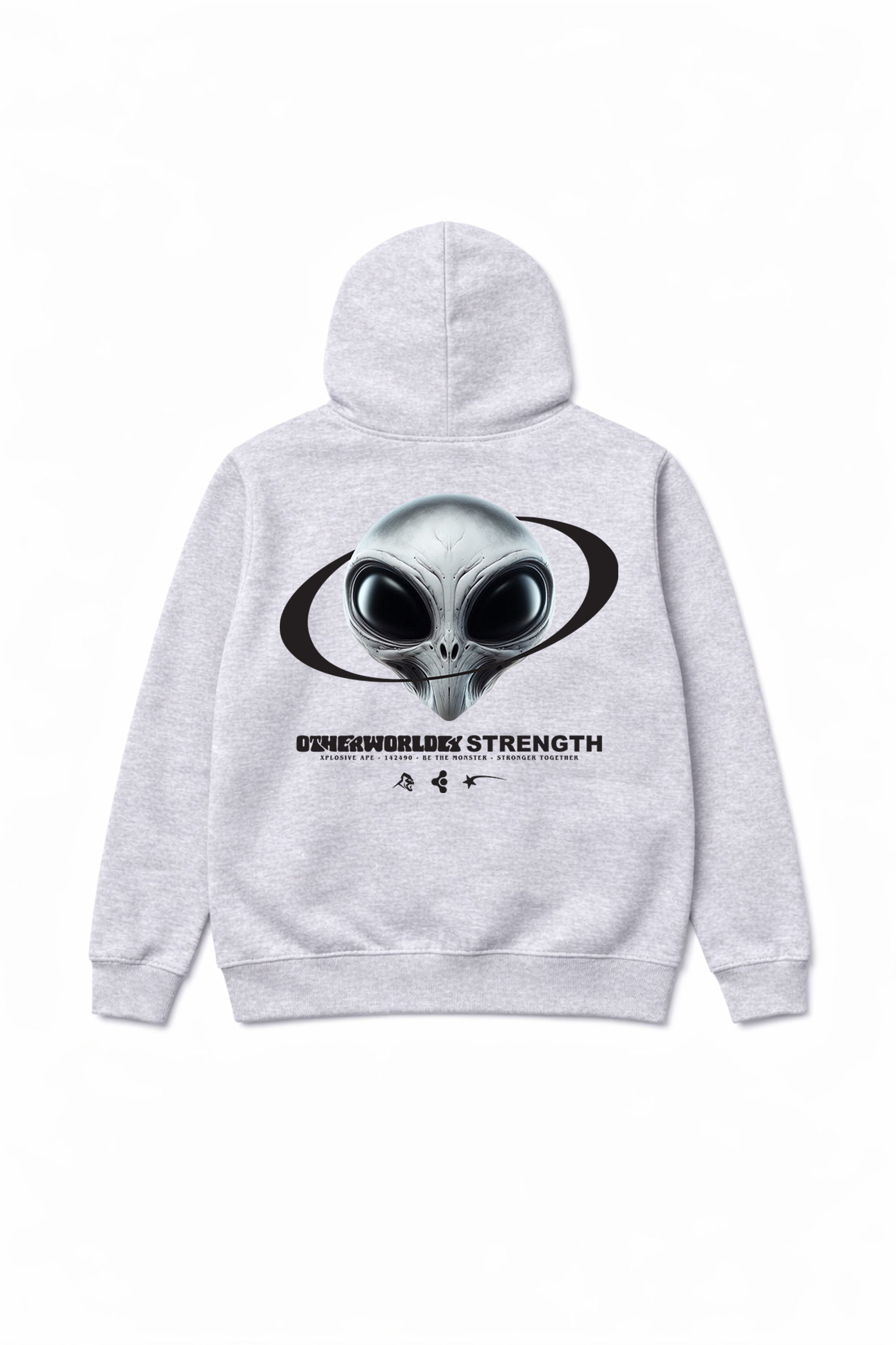 XAPE Otherworldly Strength Hoodie - Heather Grey
