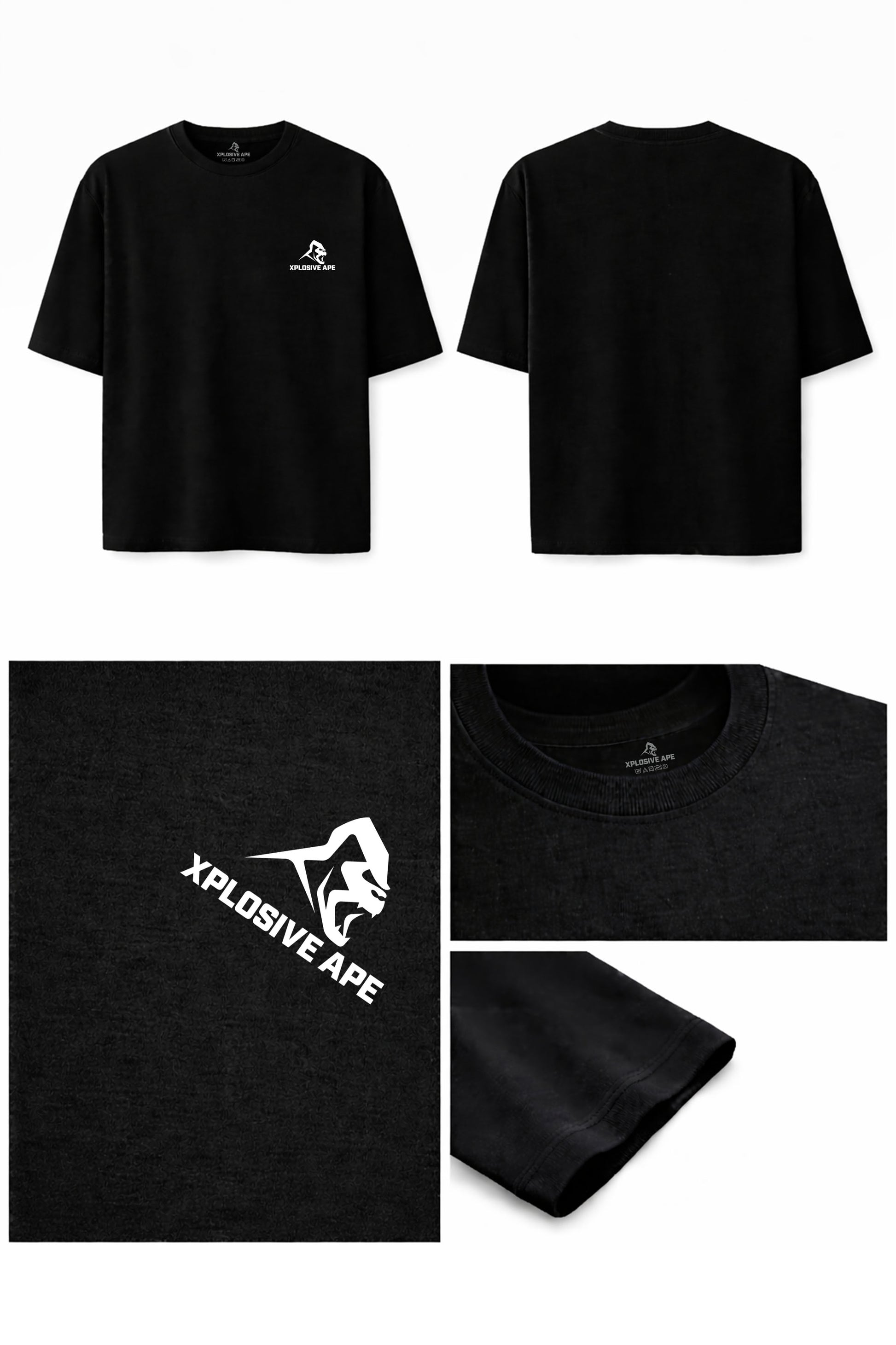 XAPE Primal Oversized Tee - Black
