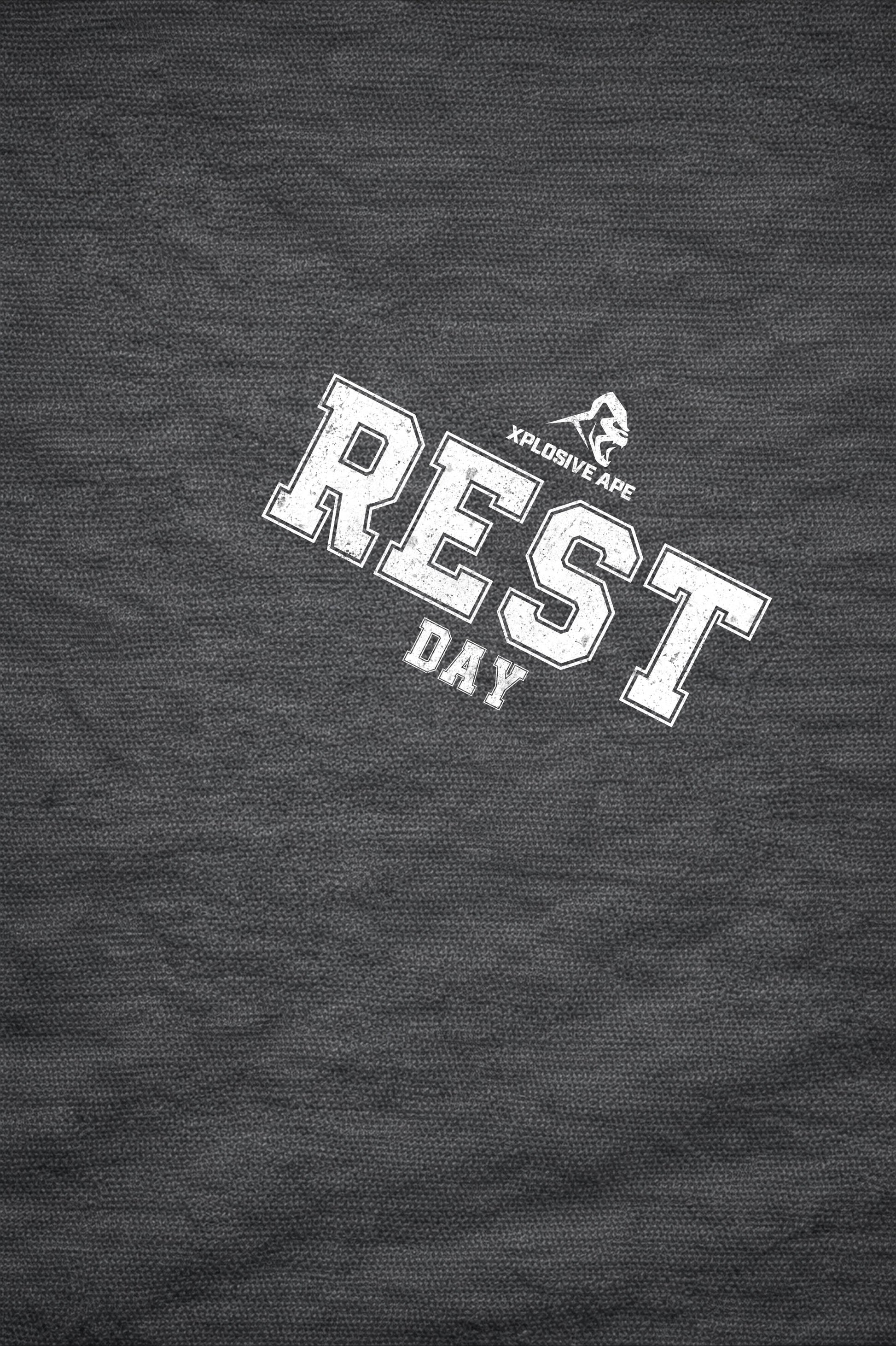 XAPE Rest Day V1 String Hoodie - Charcoal