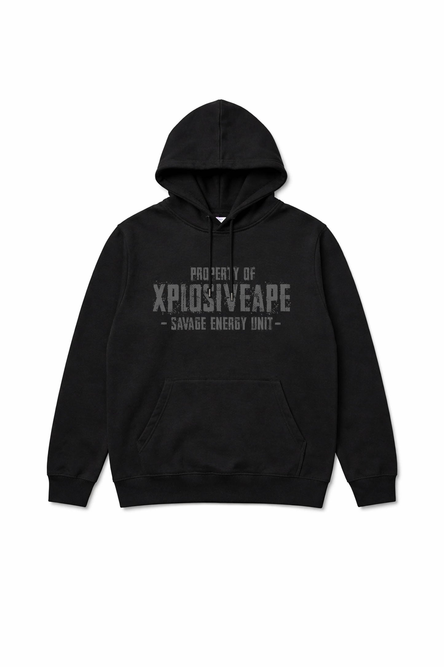 XAPE Savage Energy Unit String Hoodie - Black