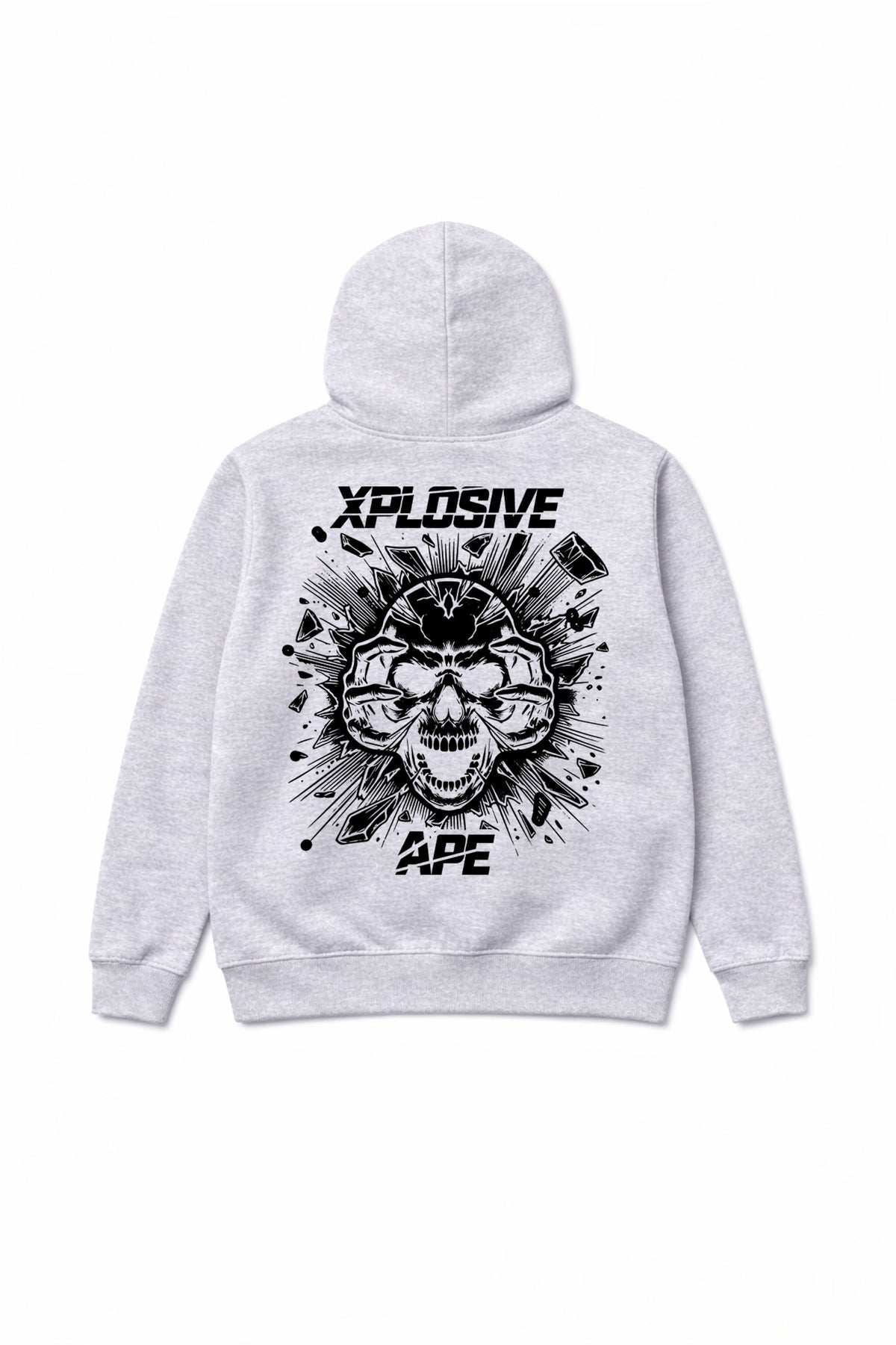XAPE Shatter Hoodie - Heather Grey